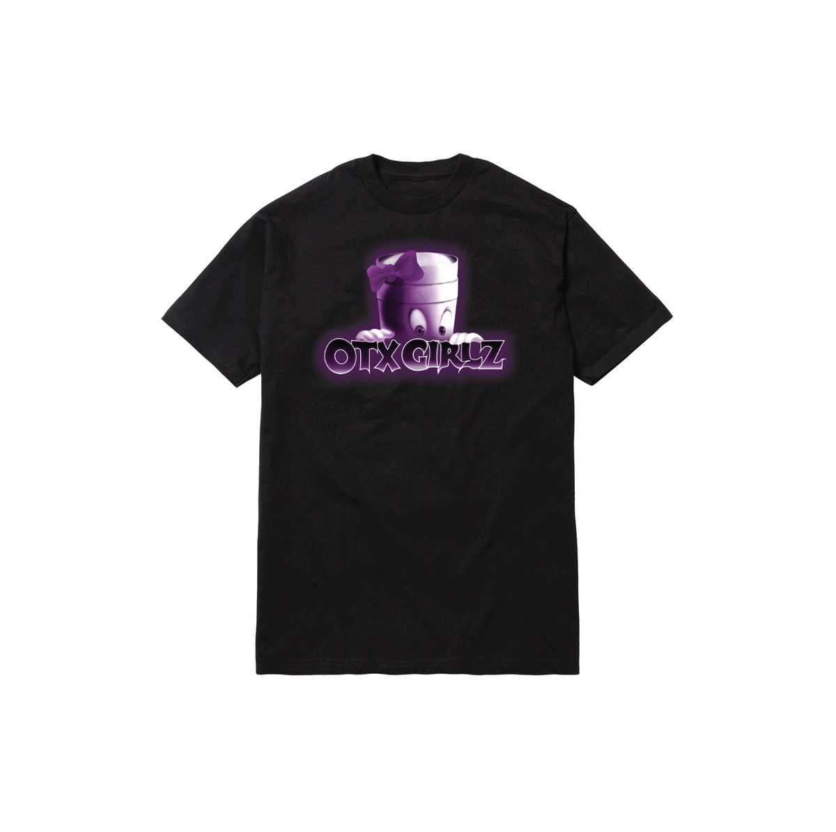 PEARL GHOST TEE: BLACK/PURPLE – GEEZY WORLD