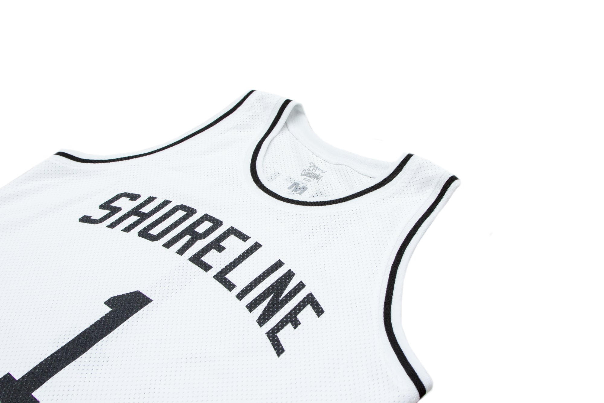 SHORELINE MAFIA MESH BASKETBALL JERSEY: WHITE – GEEZY WORLD